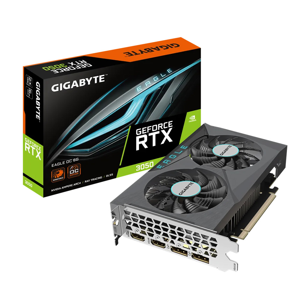 VGA Gigabyte RTX 3050 Windforce OC 6GB (N3050WF2OC -6GD)